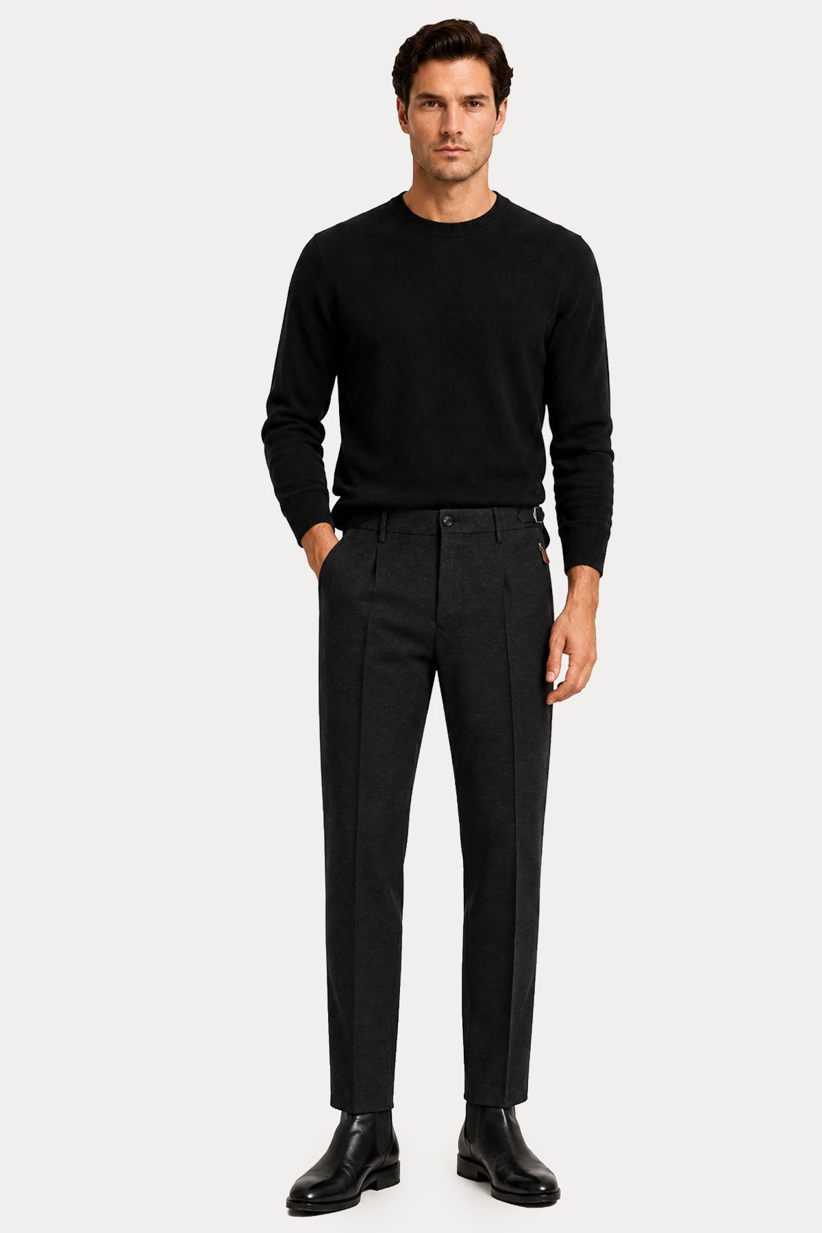 Pantaloni Torino Soft Fit Tek Pile Streç Pantolon