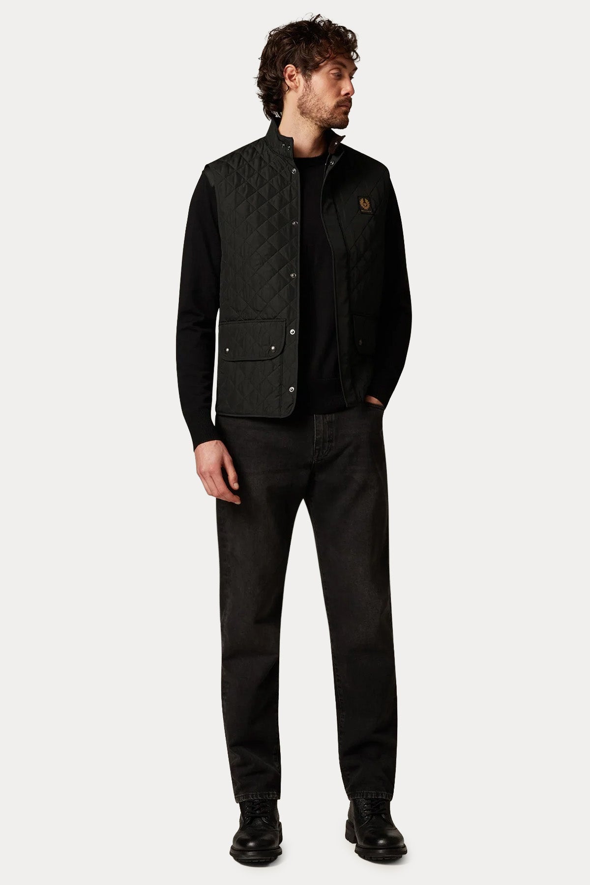 Belstaff Regular Fit Kapitone Desenli Puffer Yelek