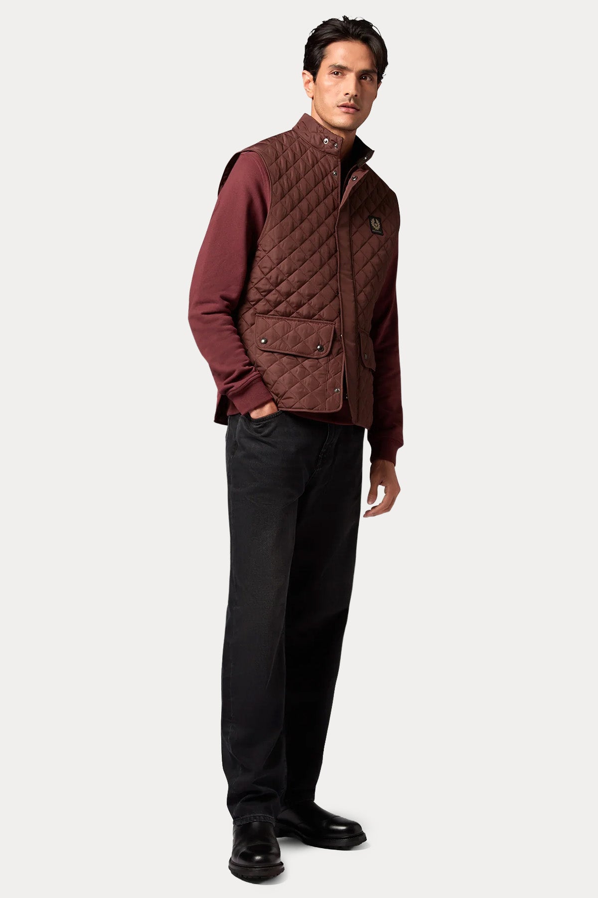Belstaff Regular Fit Kapitone Desenli Puffer Yelek