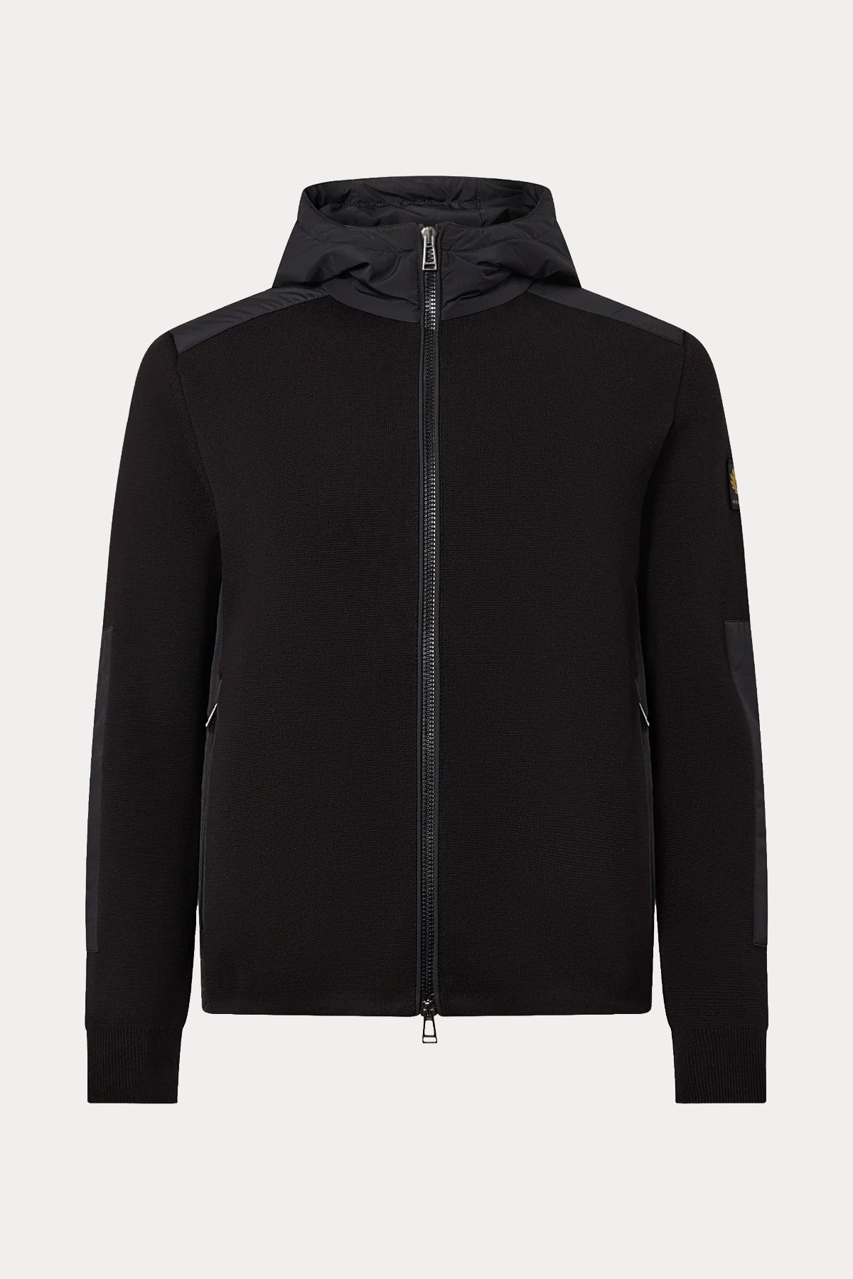 Belstaff Regular Fit Kapüşonlu Örgü Triko Ceket