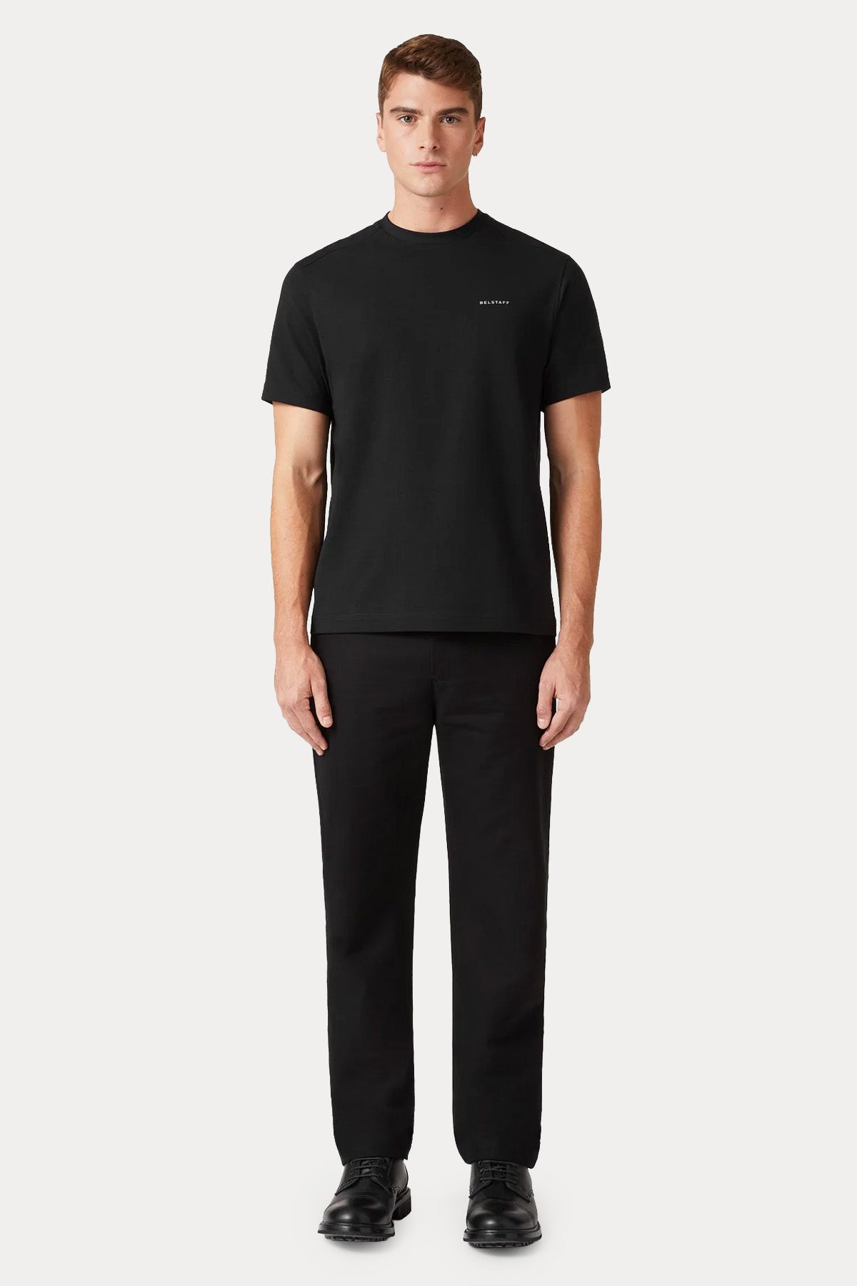 Belstaff Regular Fit Yuvarlak Yaka Logolu Streç T-shirt