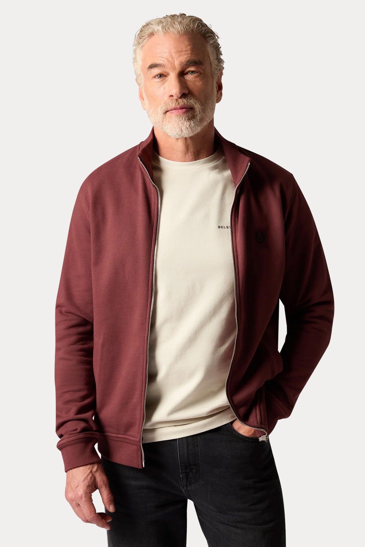 Belstaff Regular Fit Yuvarlak Yaka Logolu Streç T-shirt