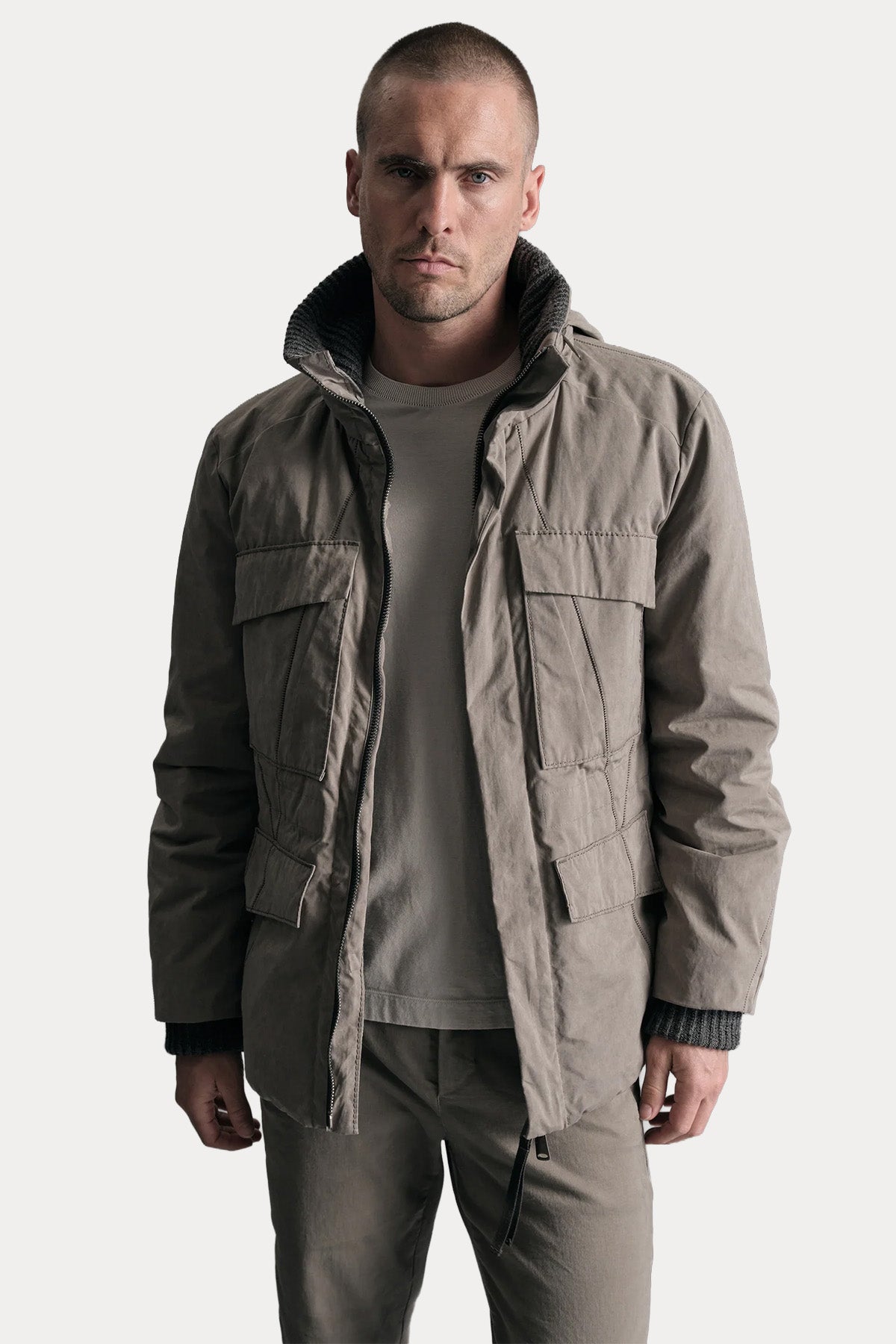 Transit Regular Fit Kapüşonlu Puffer Mont
