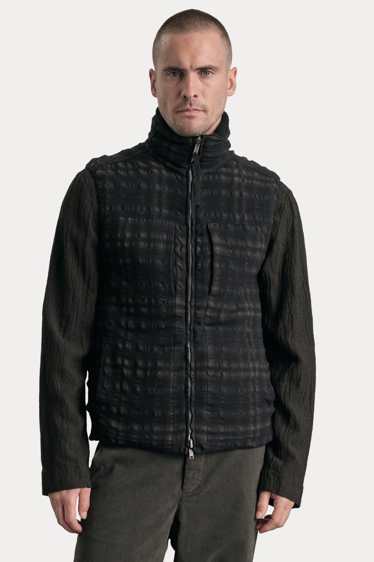 Transit Regular Fit Çift Taraflı Puffer Yün Yelek