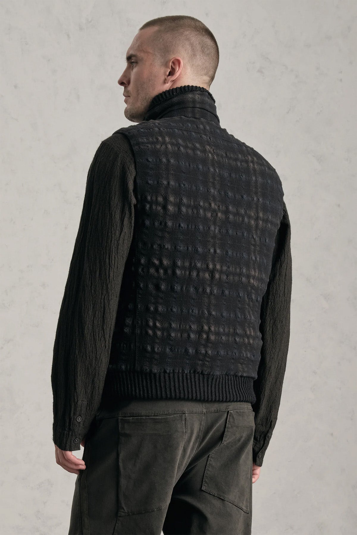 Transit Regular Fit Çift Taraflı Puffer Yün Yelek