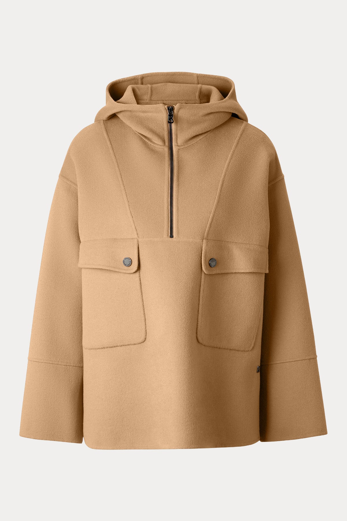 Bogner Trixie Relaxed Fit Yarım Fermuarlı Kapüşonlu Yün Triko