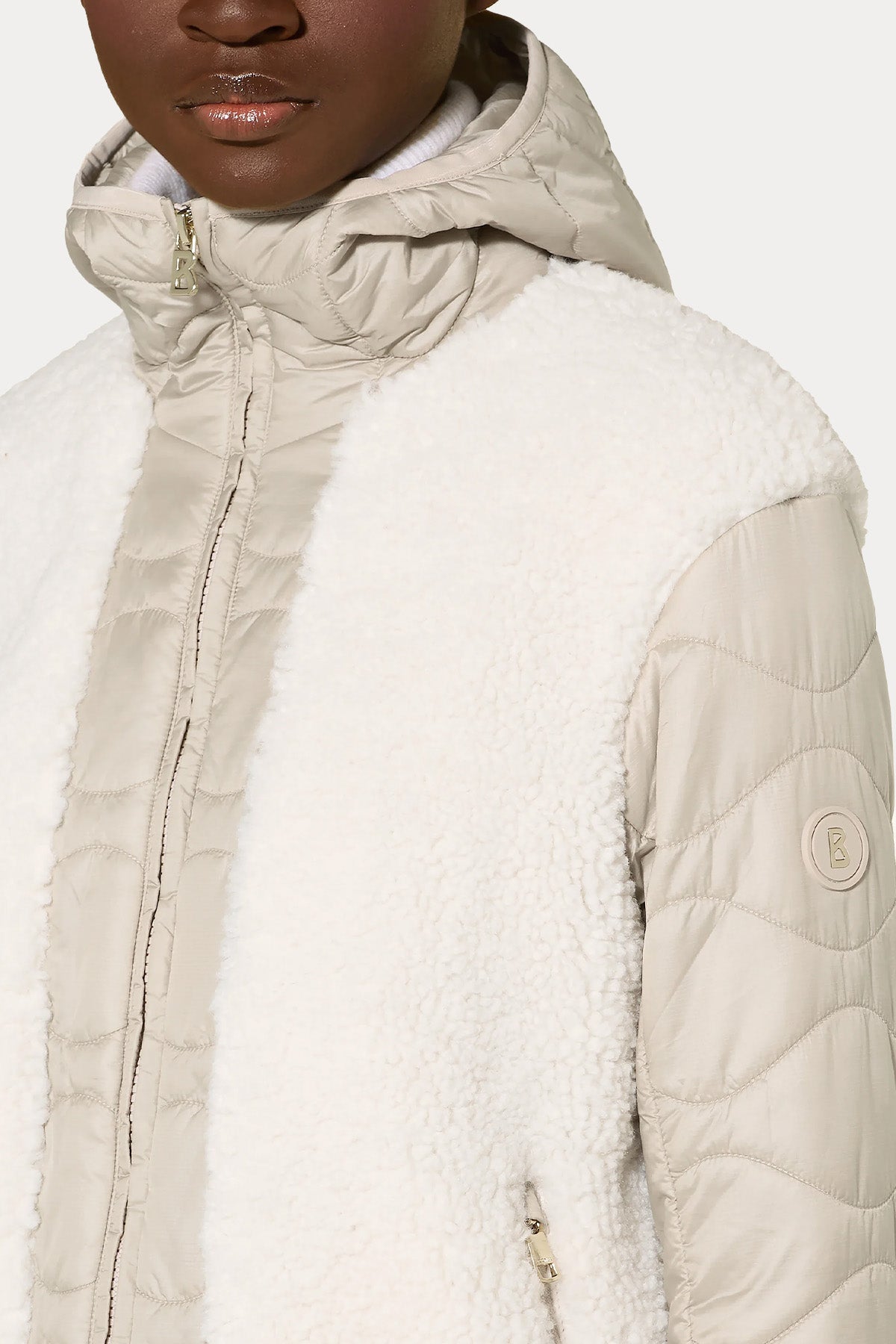 Bogner Bibi Kapüşonlu Puffer Peluş Ceket