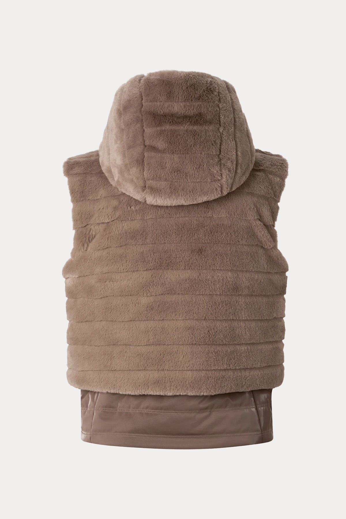 Bogner Manda Kapüşonlu Puffer Peluş Yelek
