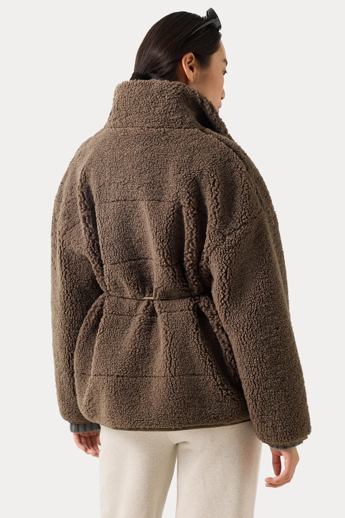 Bogner Kimberly Loose Fit Dik Yaka Peluş Ceket