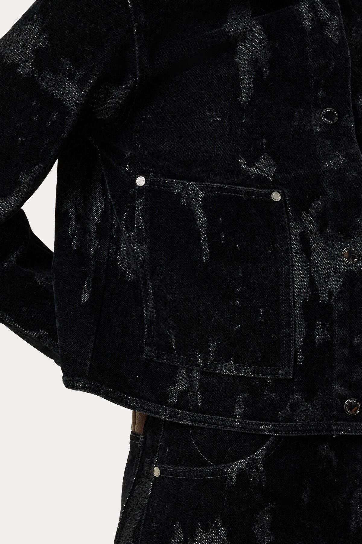 Bogner Lore Loose Fit Desenli Kadife Ceket