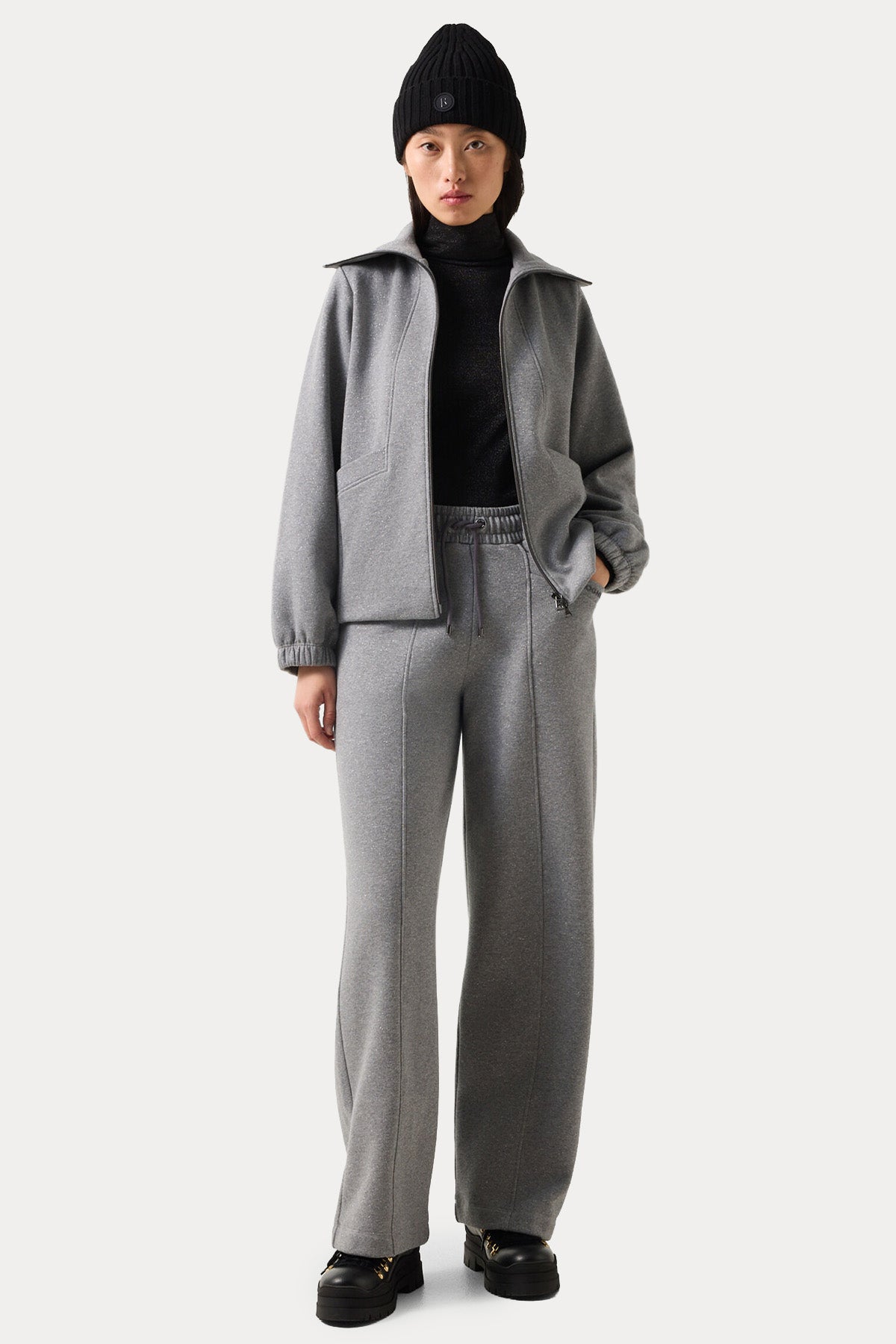 Bogner Toto Relaxed Fit Beli Lastikli Şardonlu Eşofman Altı