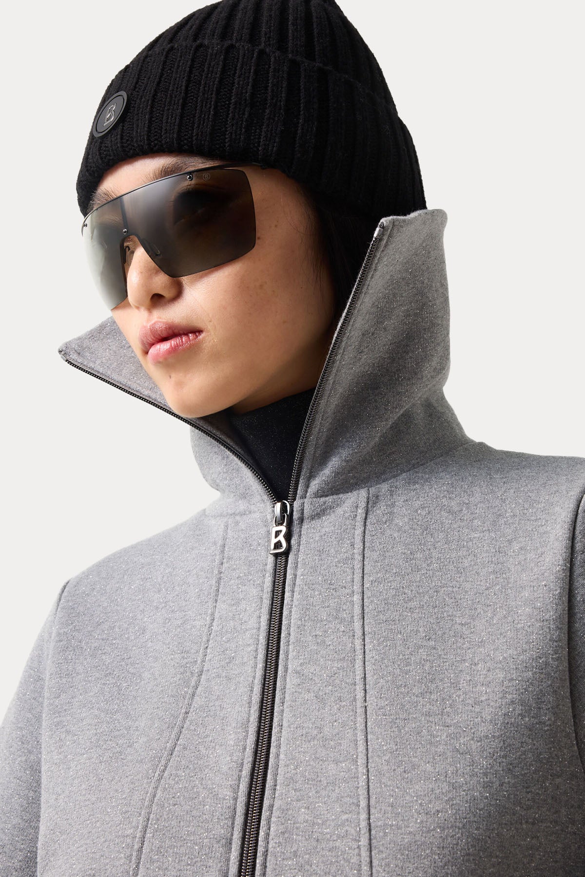 Bogner Tasha Dik Yaka Şardonlu Sweatshirt Ceket