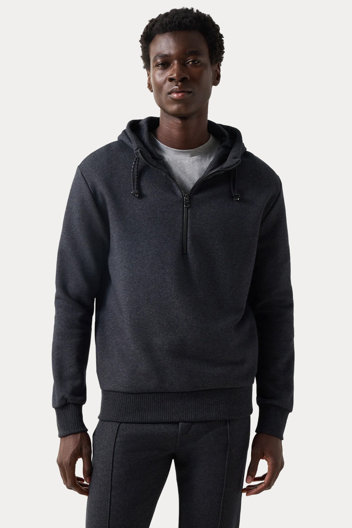 Bogner Walker Yarım Fermuarlı Şardonlu Kapüşonlu Sweatshirt