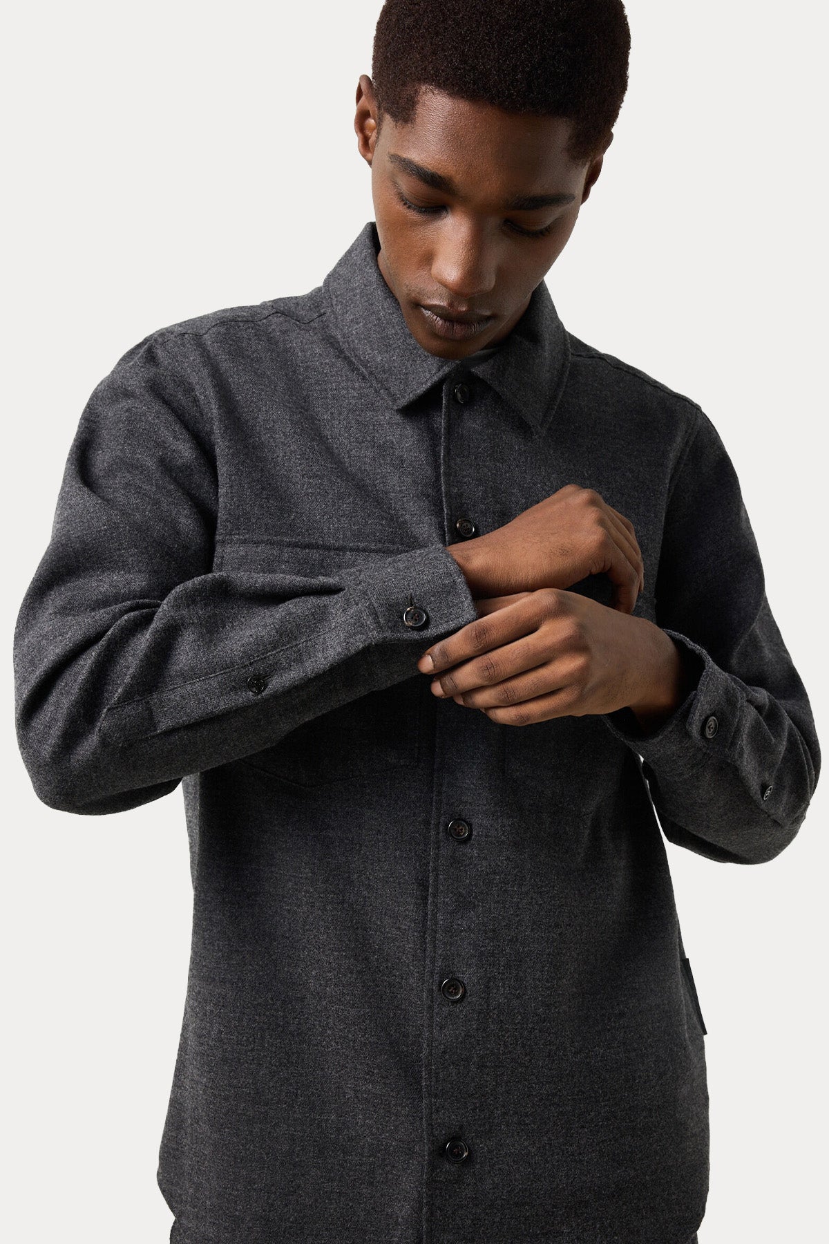 Bogner Heiko Relaxed Fit Cep Detaylı Yün Gömlek
