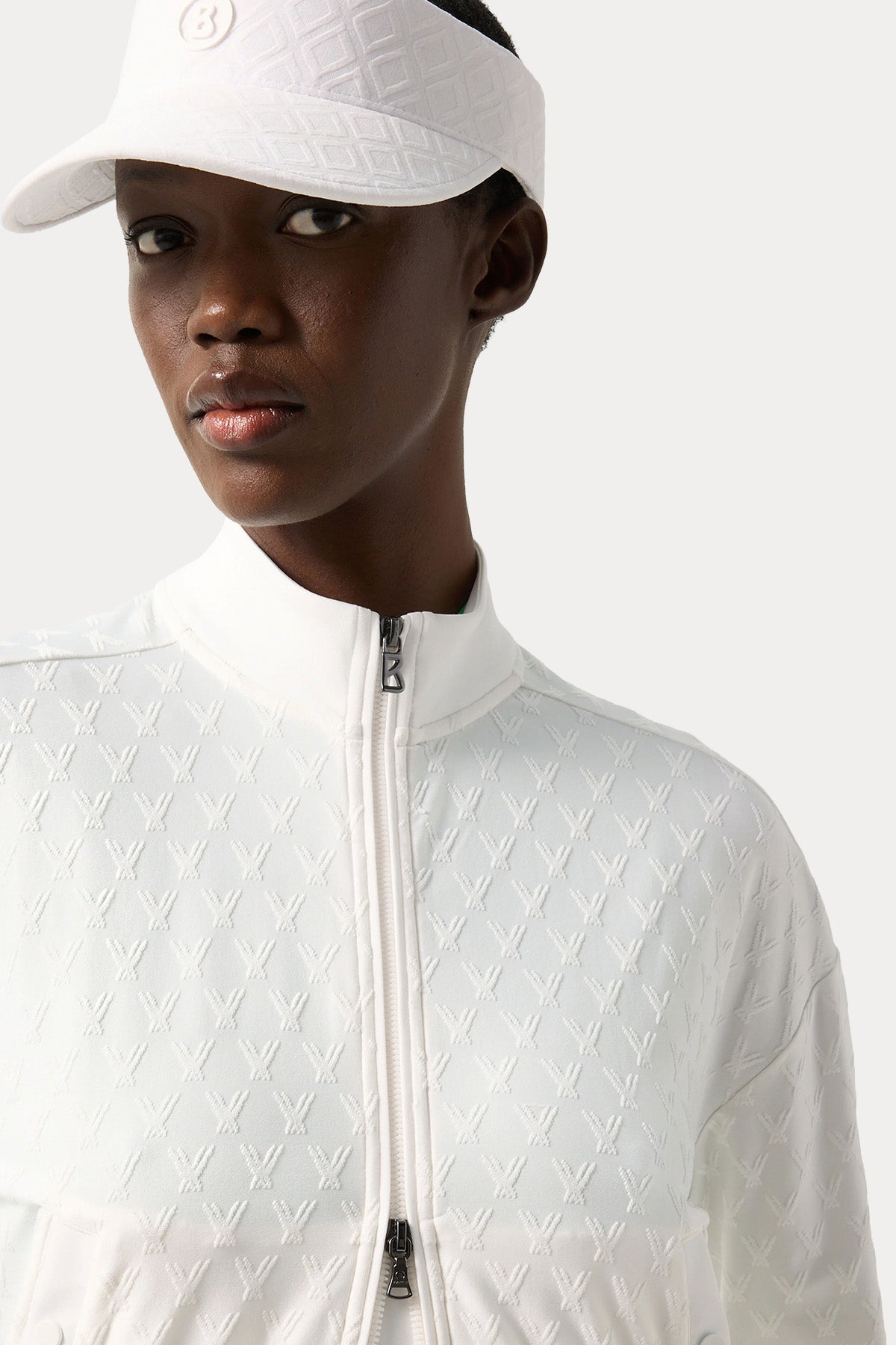 Bogner Aylin Streç Jakarlı Ceket Şort Set