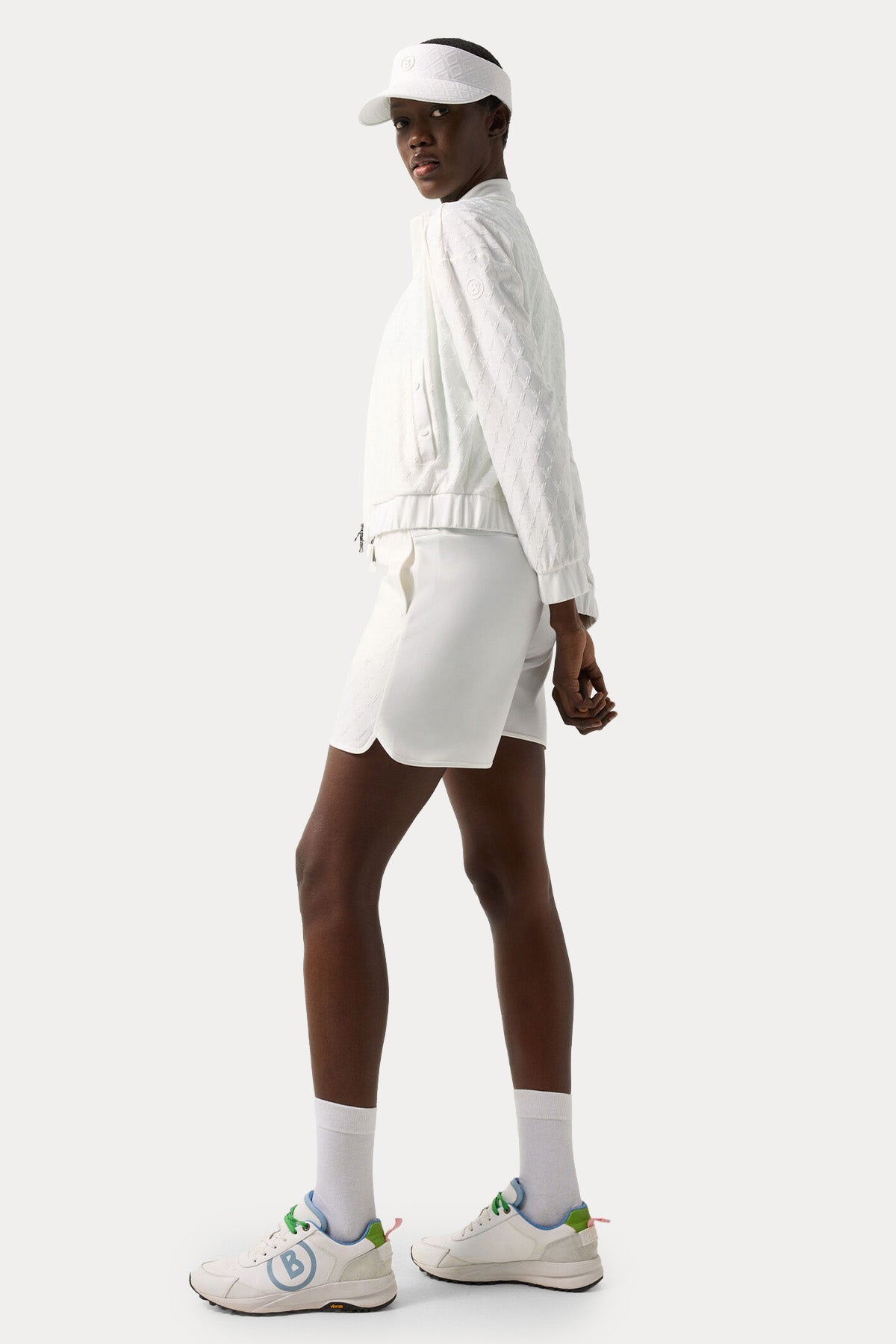 Bogner Aylin Streç Jakarlı Ceket Şort Set