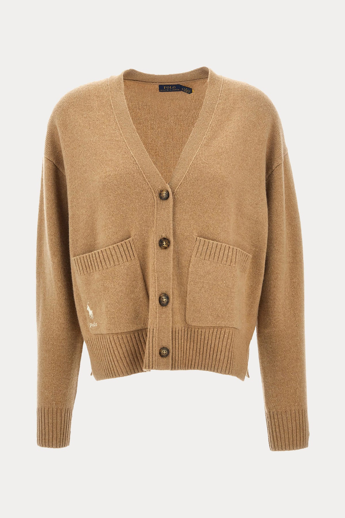 Polo Ralph Lauren V Yaka Kaşmir Örgü Yün Triko Ceket