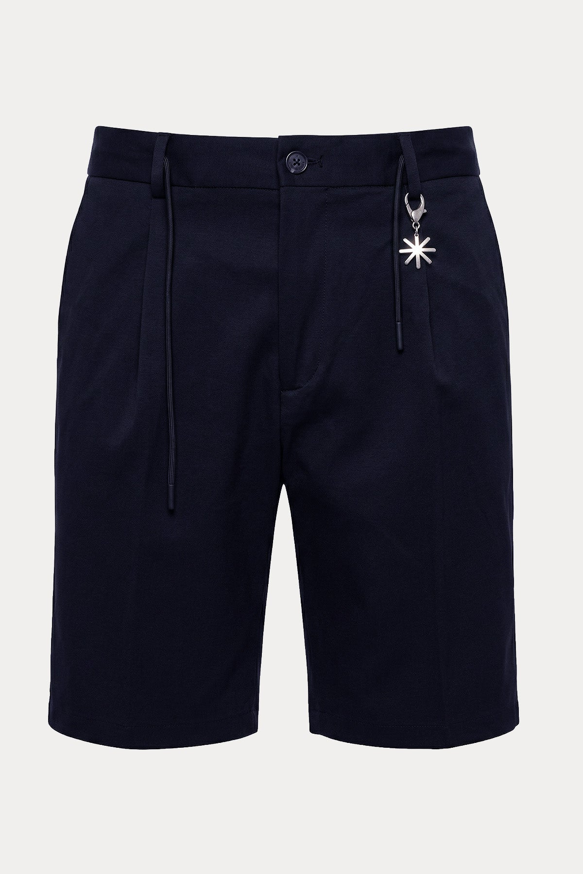 Manuel Ritz Slim Fit Tek Pile Beli Lastikli Streç Şort-Şort-Libas