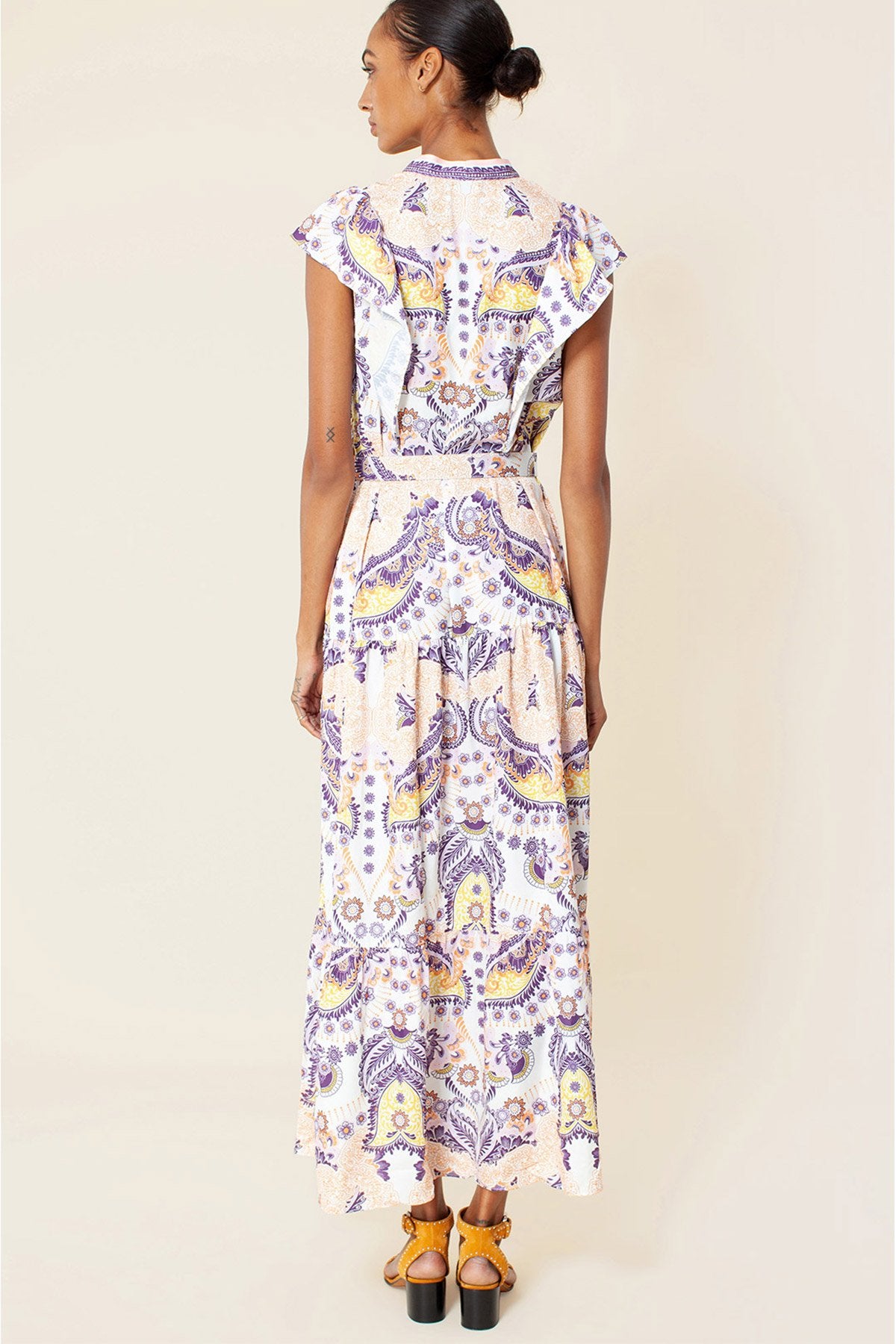 Hale Bob Bele Oturan Maxi Elbise-Libas Trendy Fashion Store