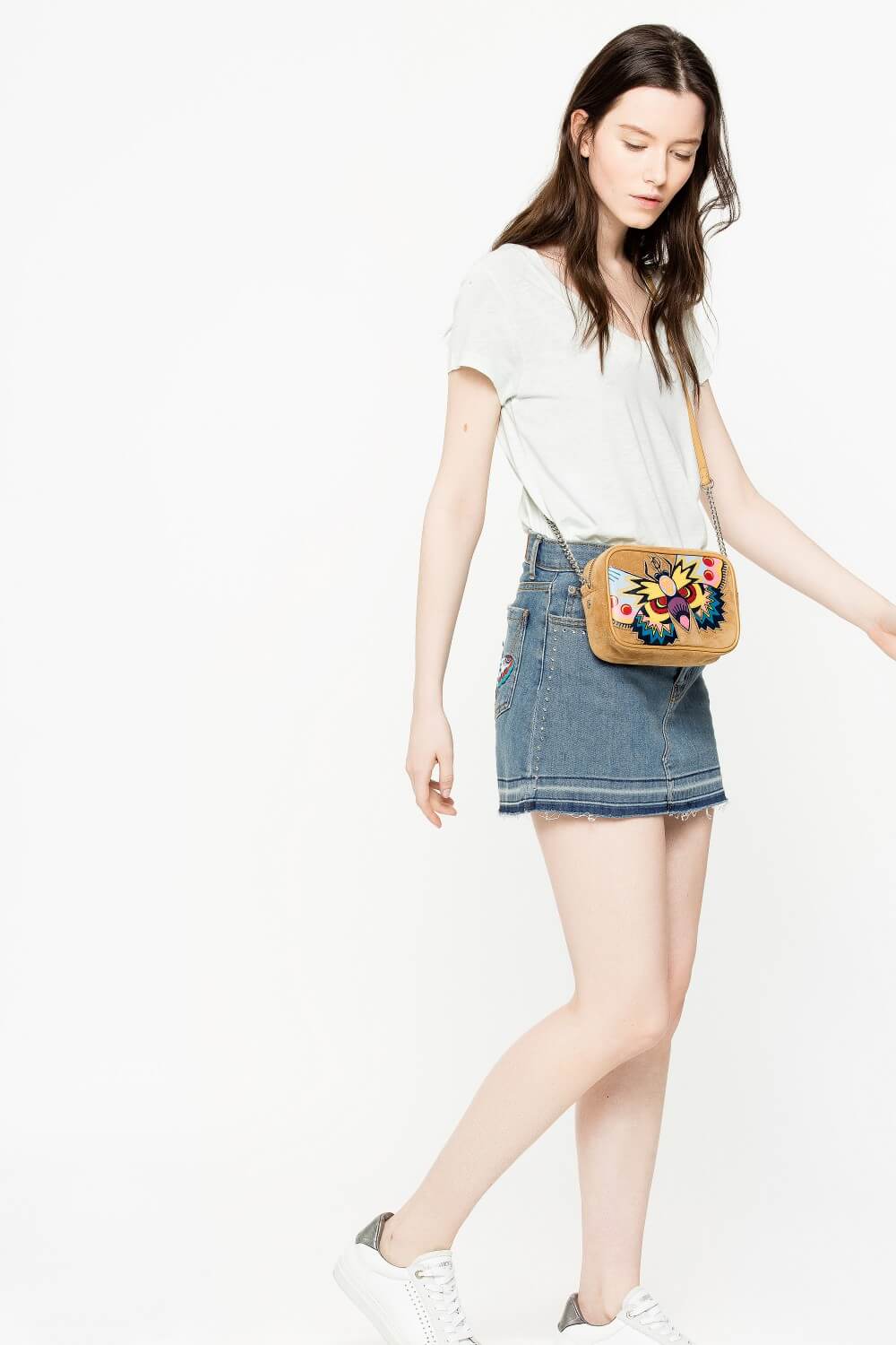 ZADIG&VOLTAIRE ETEK SGCT0302F JUICE BLEU BRODE-Libas Trendy Fashion Store