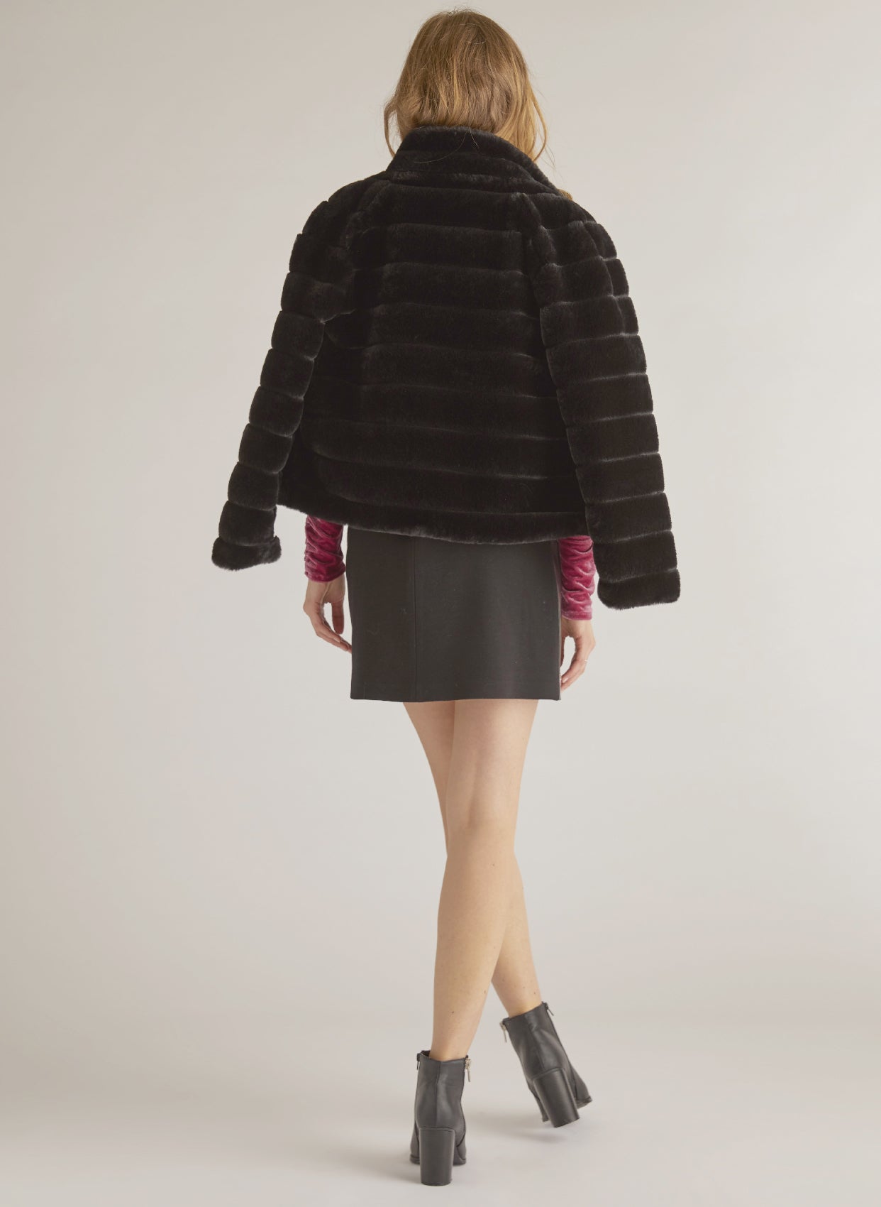 RENE DERHY KÜRK CEKET BALDAQUIN A885030 900-Libas Trendy Fashion Store