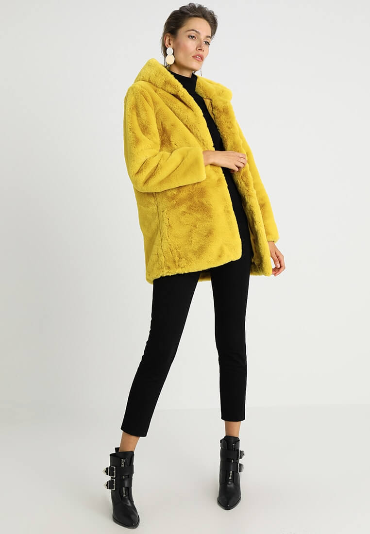 RENE DERHY KÜRK MANTO BACKGAMMON A885006 606-Libas Trendy Fashion Store