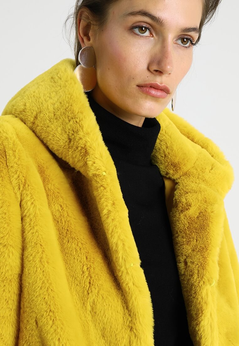 RENE DERHY KÜRK MANTO BACKGAMMON A885006 606-Libas Trendy Fashion Store