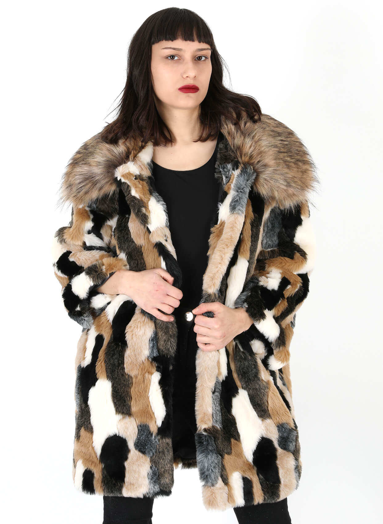 NEW TREND KÜRK MANTO 2628A-Libas Trendy Fashion Store