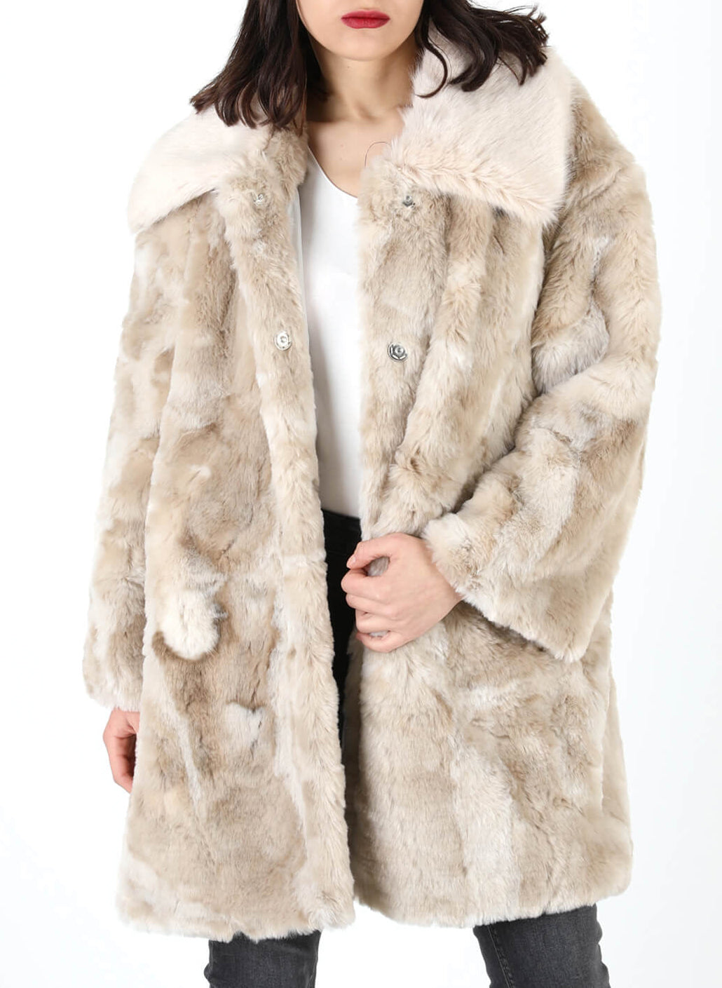 NEW TREND KÜRK MANTO 2628-Libas Trendy Fashion Store