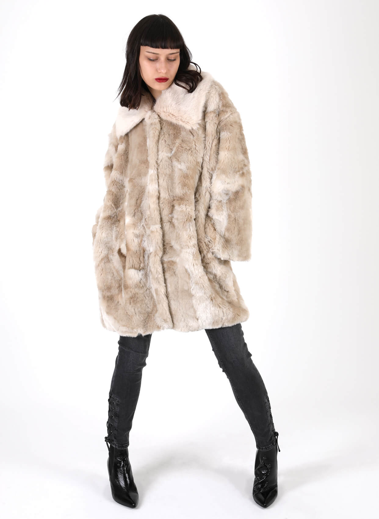 NEW TREND KÜRK MANTO 2628-Libas Trendy Fashion Store