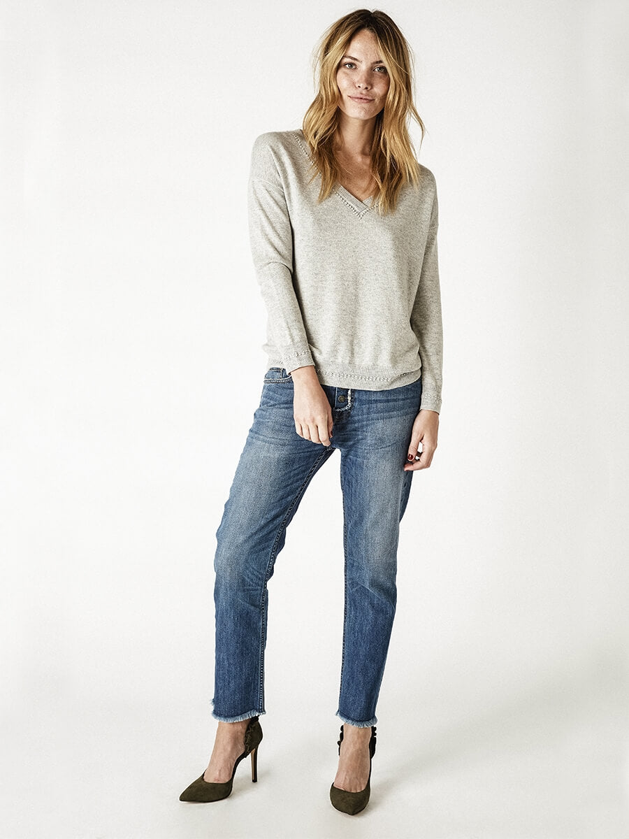 BERENICE TRİKO 07ARTY6AMT LIGHT HEALTHER GREY-Libas Trendy Fashion Store