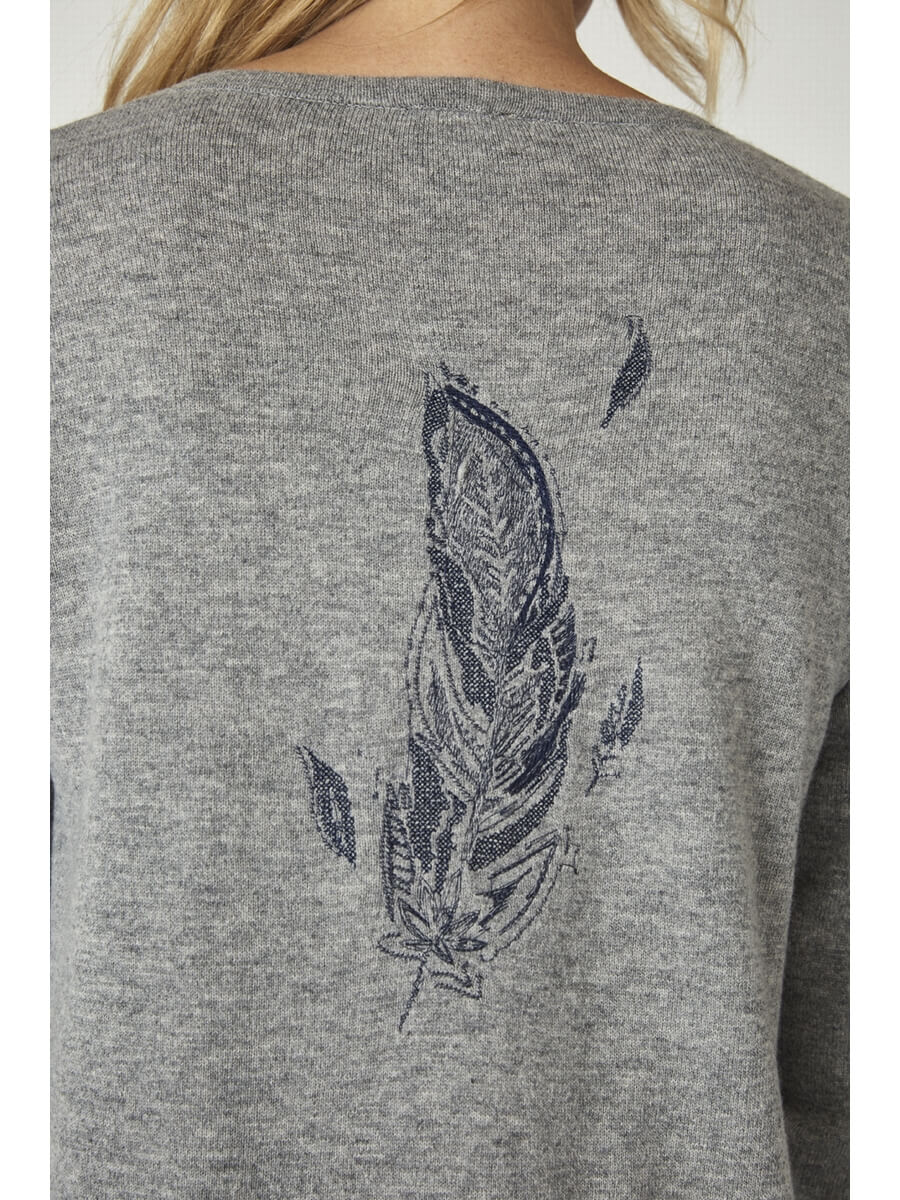 BERENICE TRİKO 07GORDON5UMT HEATHER GREY-Libas Trendy Fashion Store