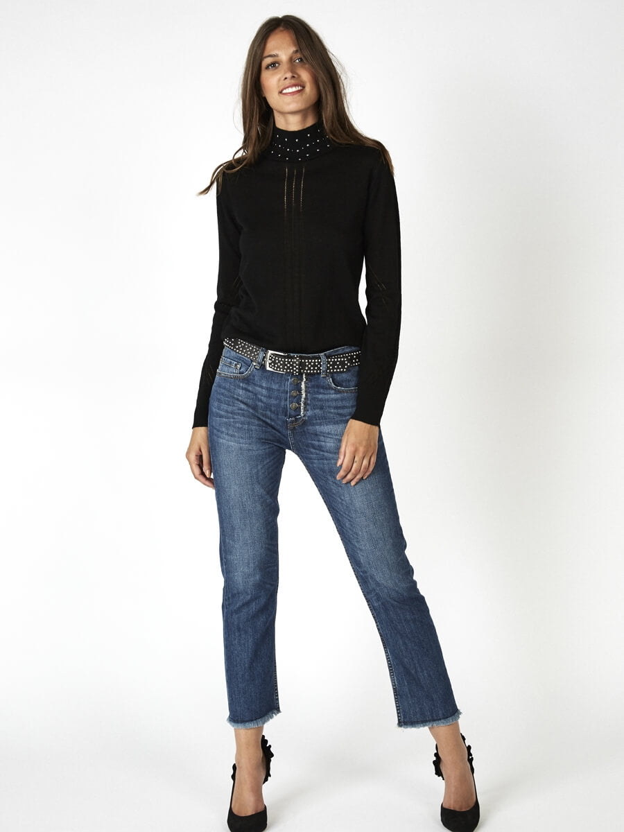 BERENICE TRİKO 07STING6UMT BLACK-Libas Trendy Fashion Store