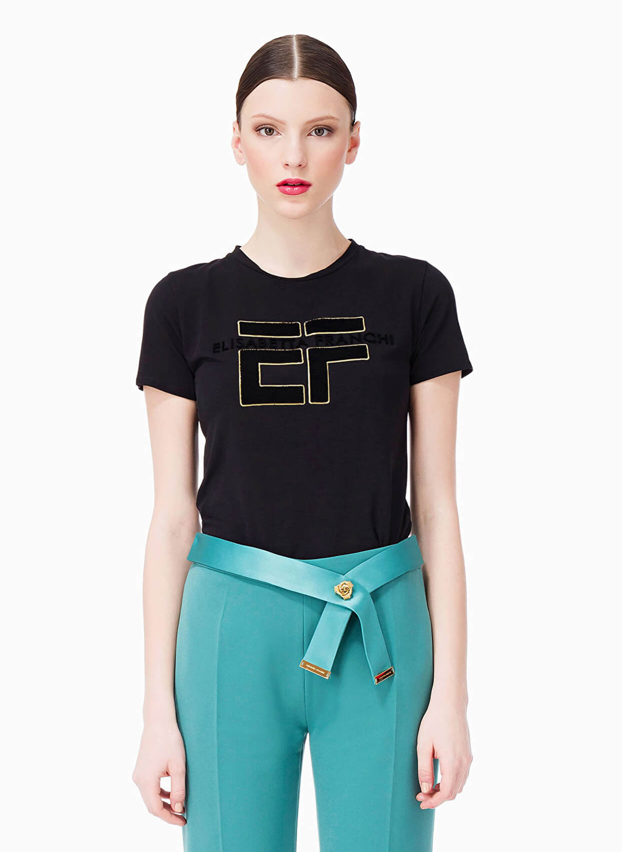 ELISABETTA FRANCHI T-SHIRT-Libas Trendy Fashion Store