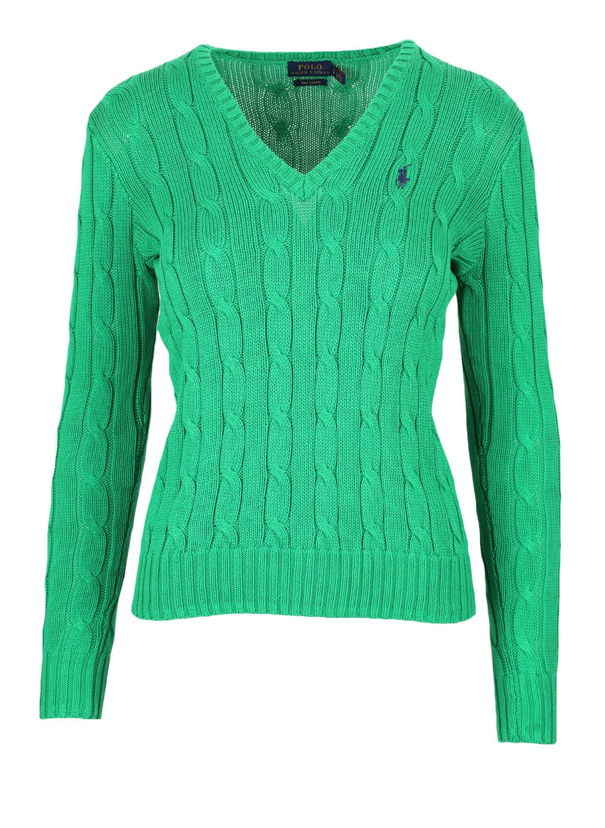 Polo Ralph Lauren V Yaka Saç Örgü Triko-Libas Trendy Fashion Store