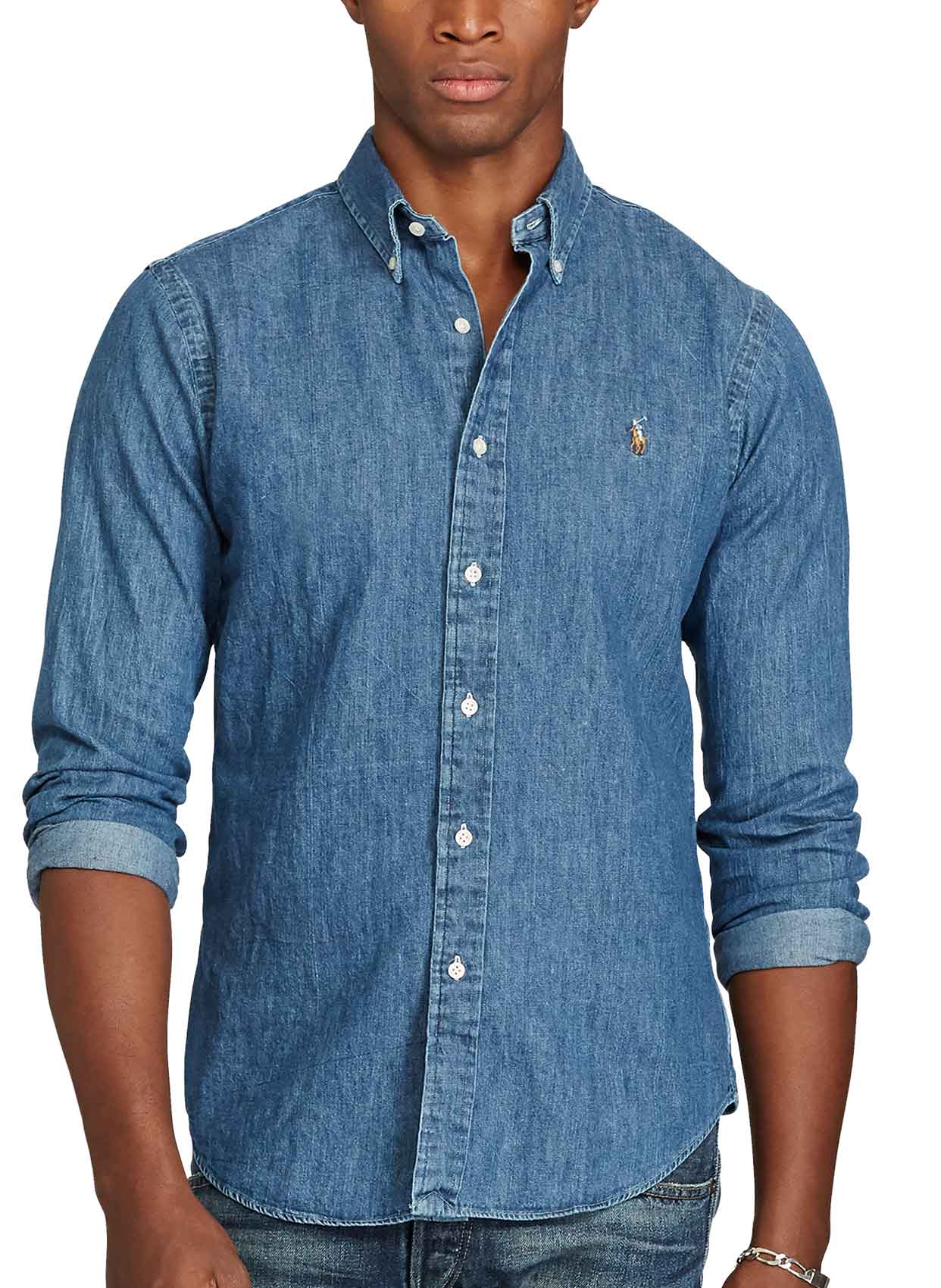 Polo Ralph Lauren Slim Fit Denim Gömlek-Libas Trendy Fashion Store