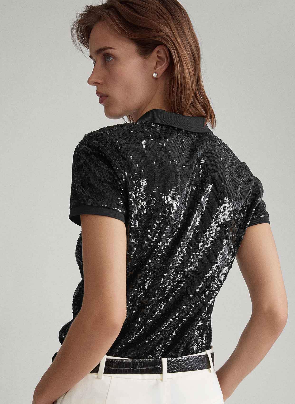 Polo Ralph Lauren Payetli Polo Yaka T-shirt-Libas Trendy Fashion Store