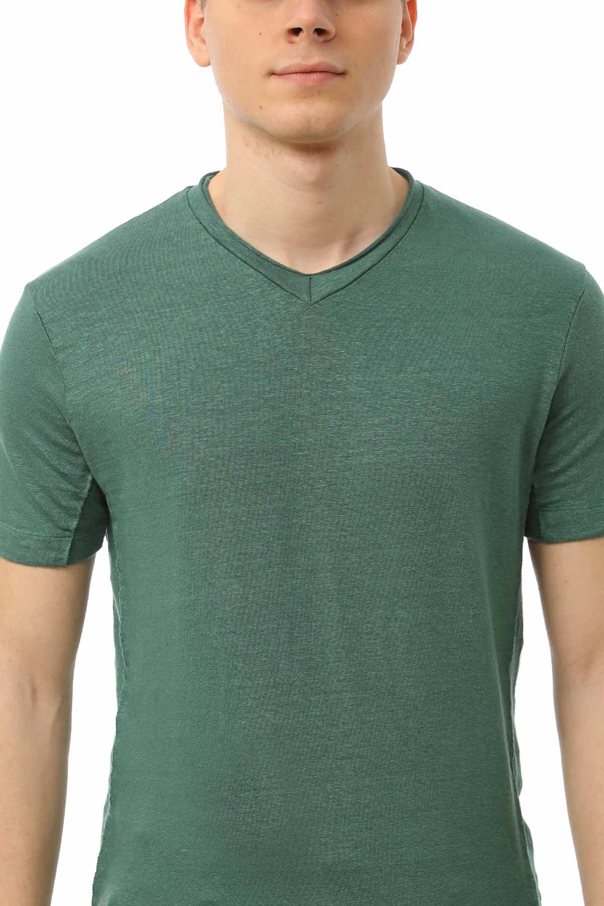 Manifattura Stretch Keten T-shirt-Libas Trendy Fashion Store