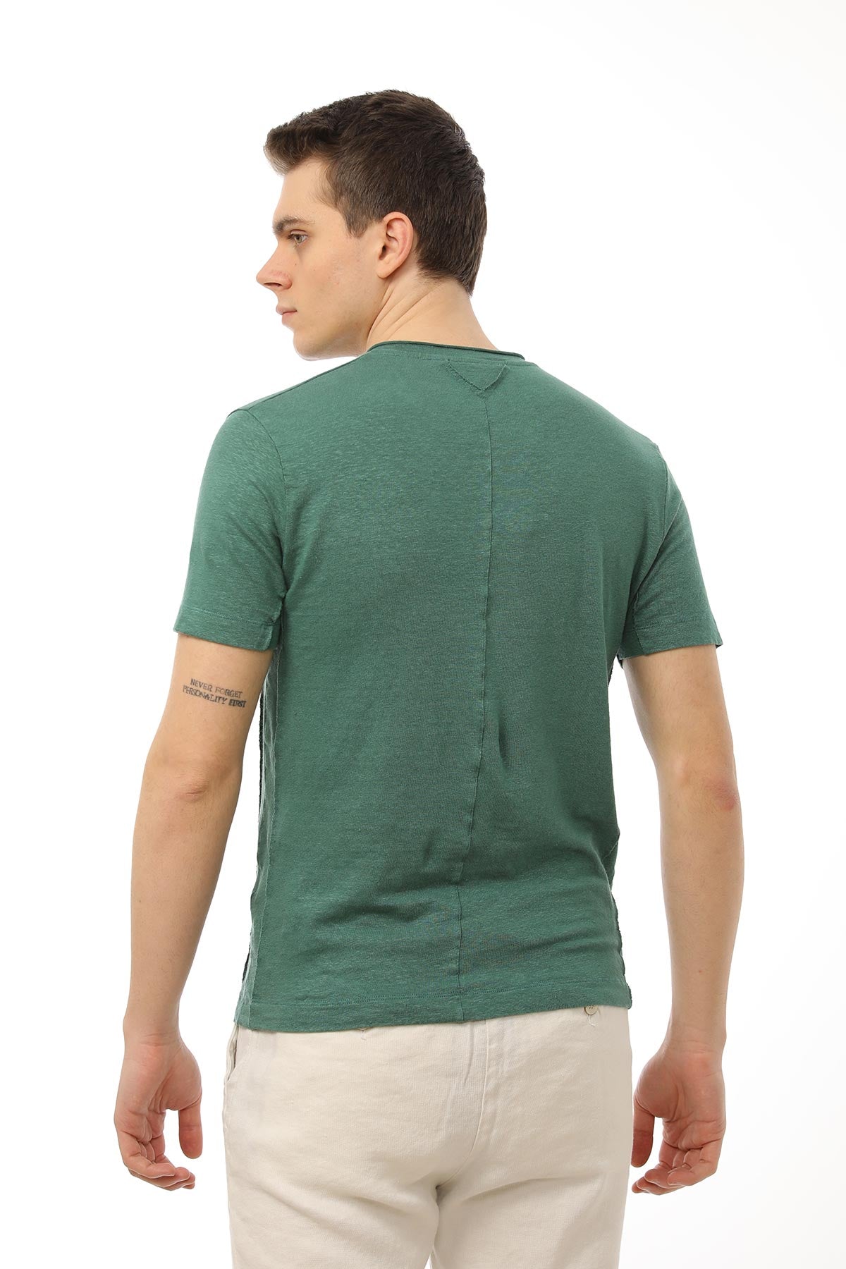 Manifattura Stretch Keten T-shirt-Libas Trendy Fashion Store