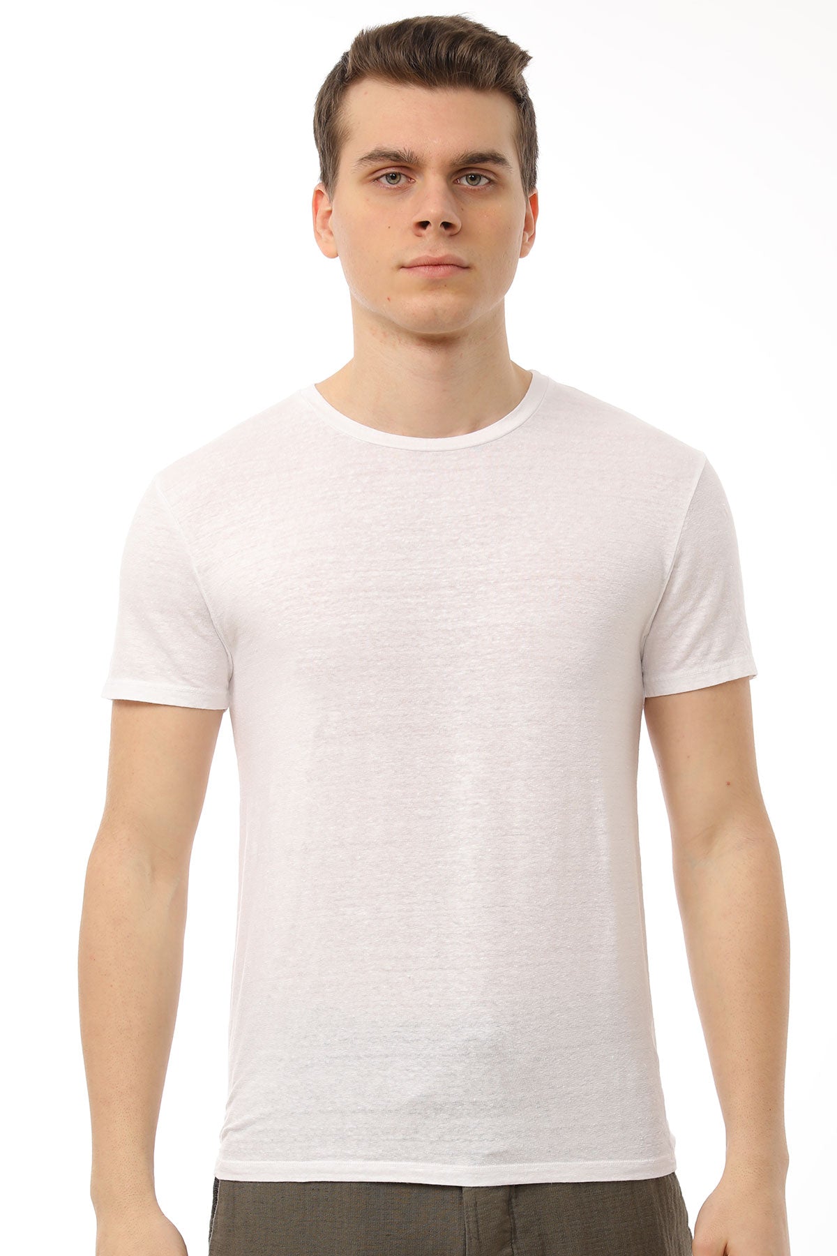 Manifattura Stretch Keten T-shirt-Libas Trendy Fashion Store