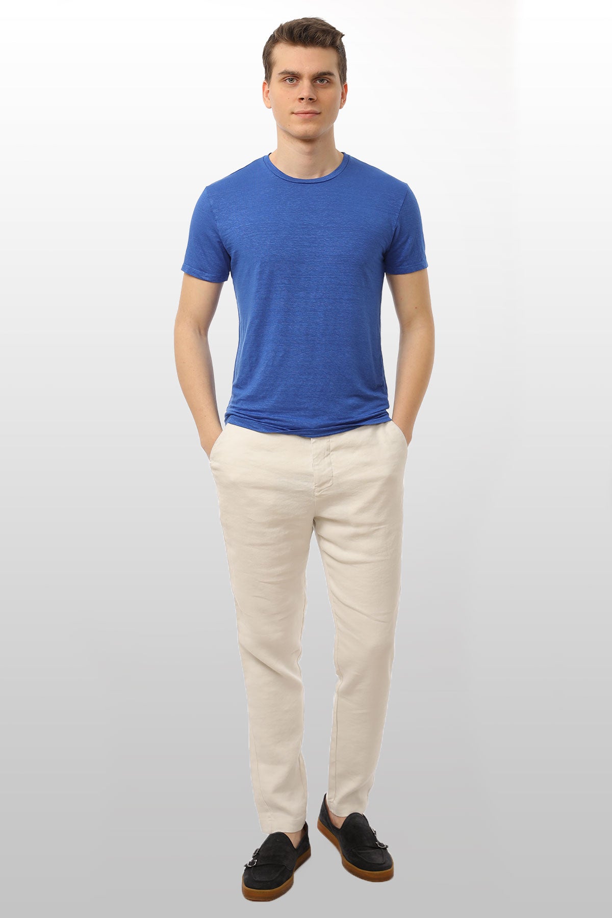 Manifattura Stretch Keten T-shirt-Libas Trendy Fashion Store