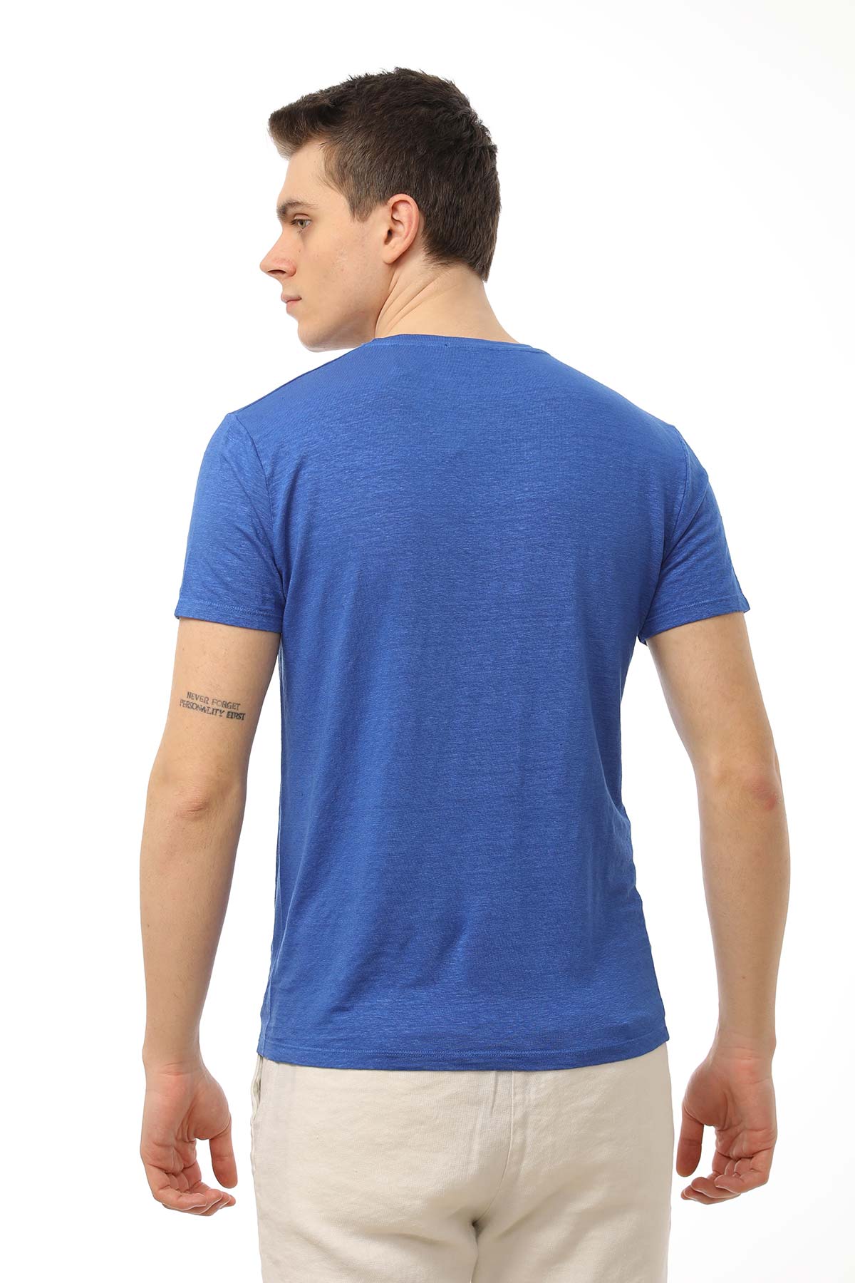 Manifattura Stretch Keten T-shirt-Libas Trendy Fashion Store