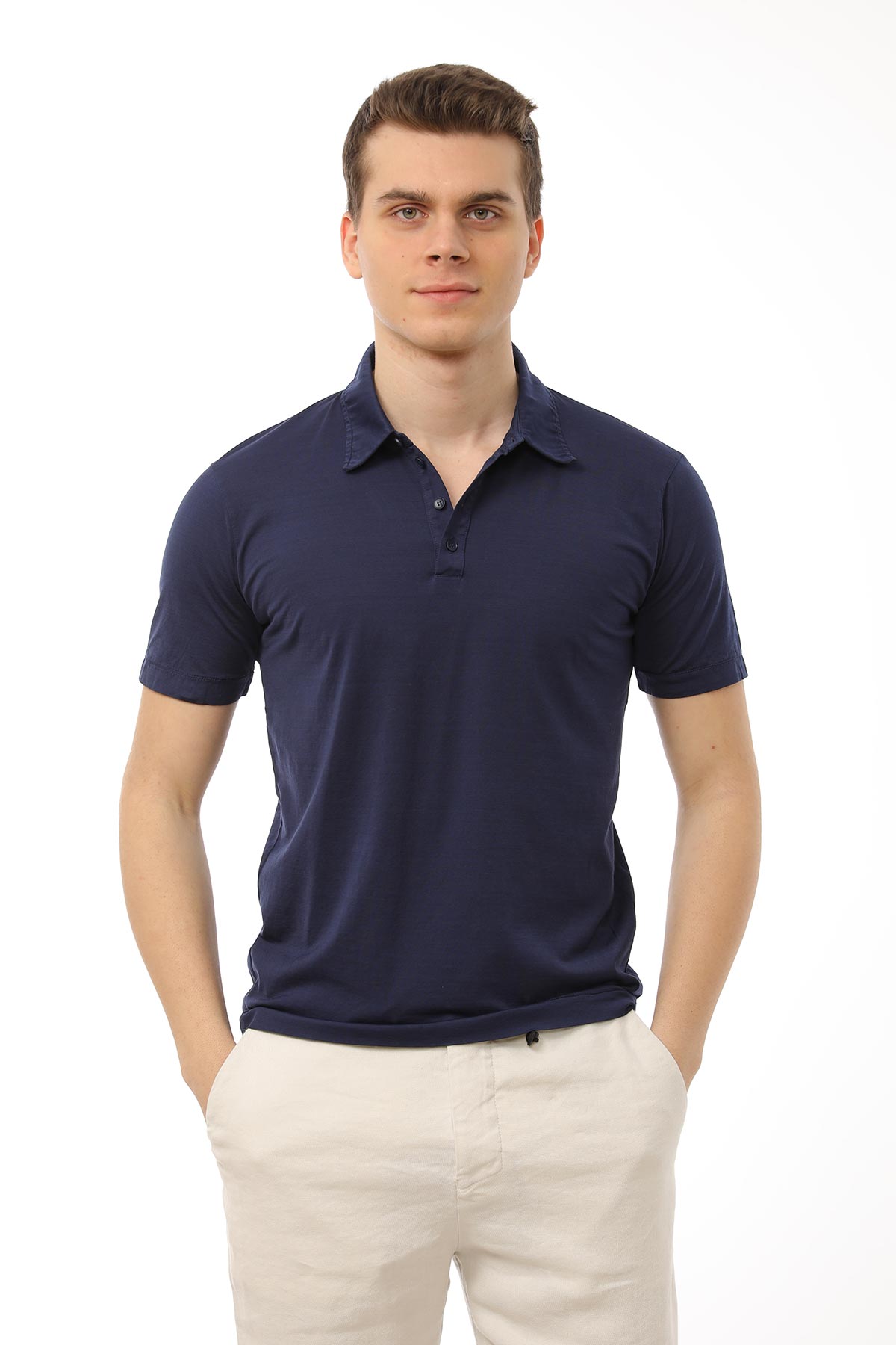 Manifattura Polo Yaka T-shirt-Libas Trendy Fashion Store
