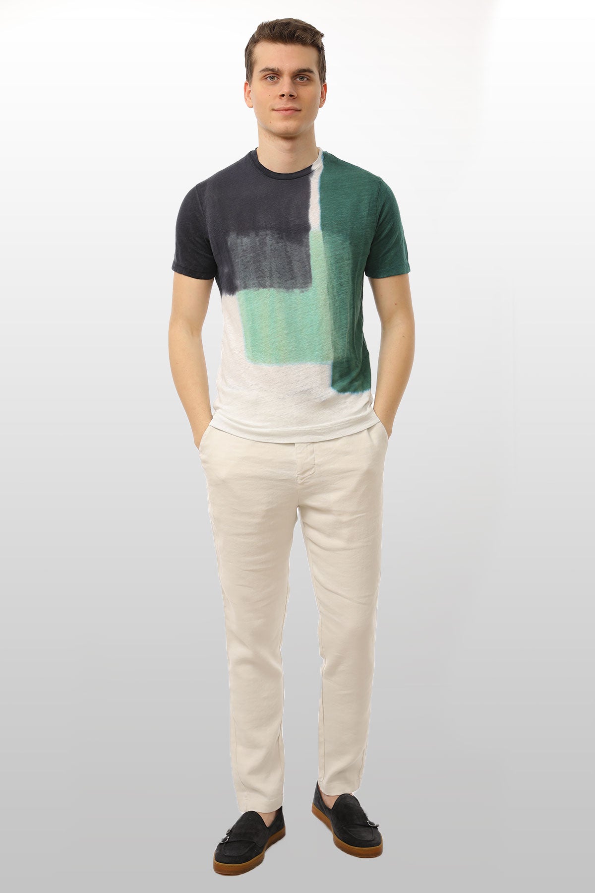 Manifattura Keten Batik T-shirt-Libas Trendy Fashion Store