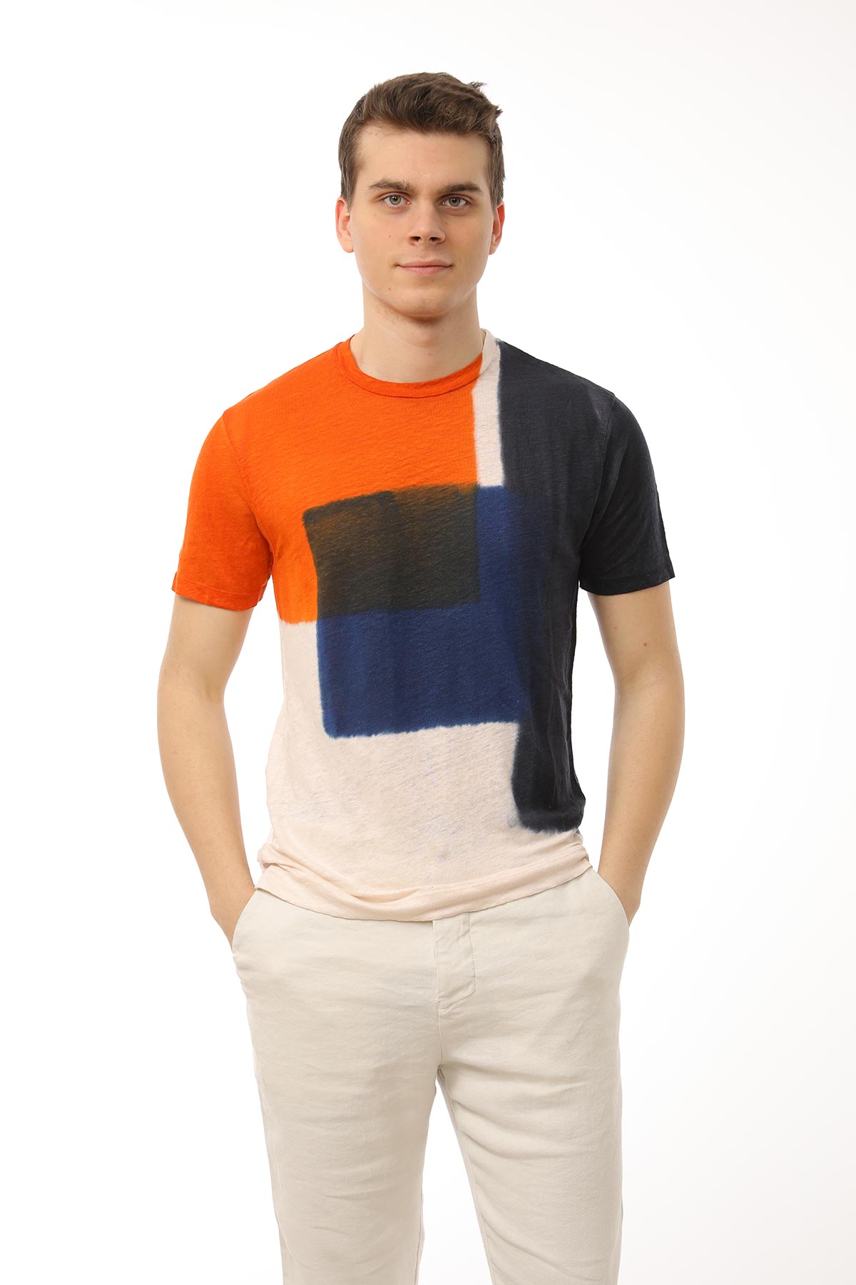 Manifattura Keten Batik T-shirt-Libas Trendy Fashion Store