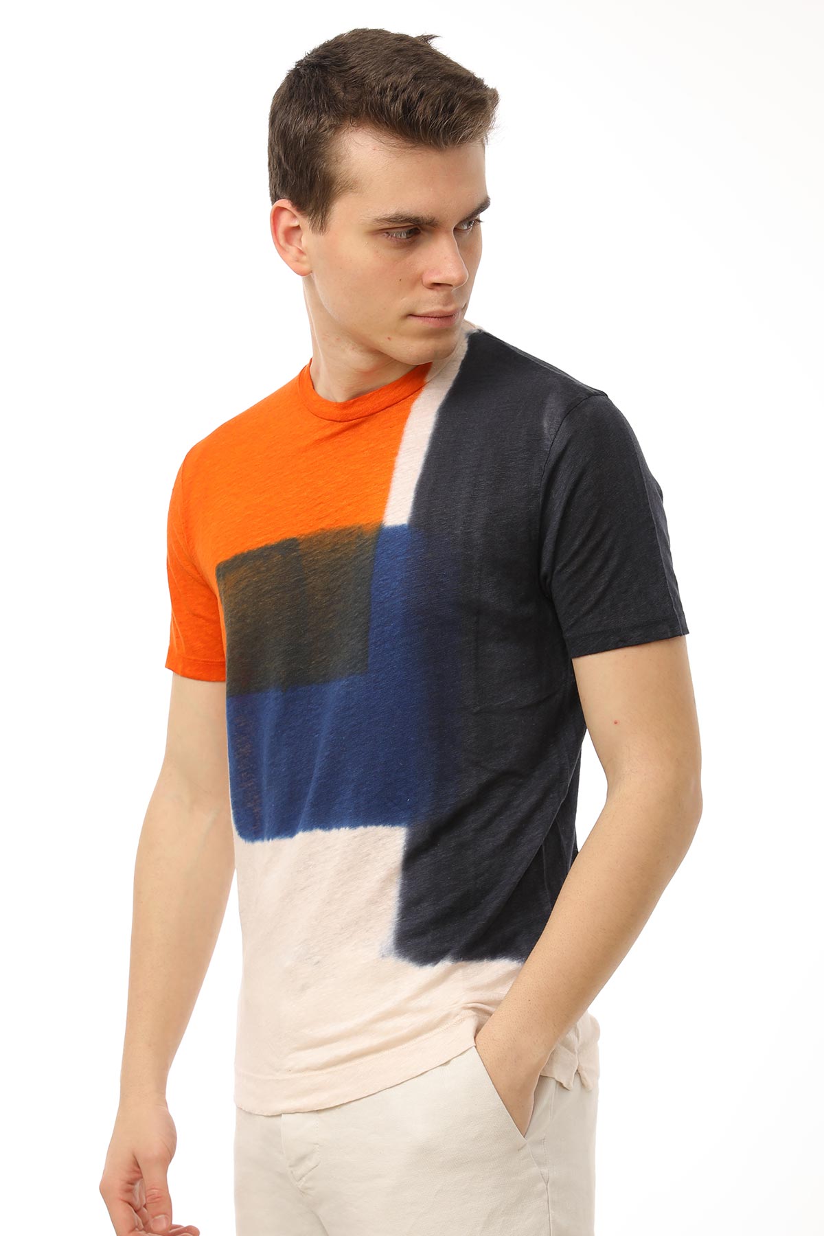 Manifattura Keten Batik T-shirt-Libas Trendy Fashion Store