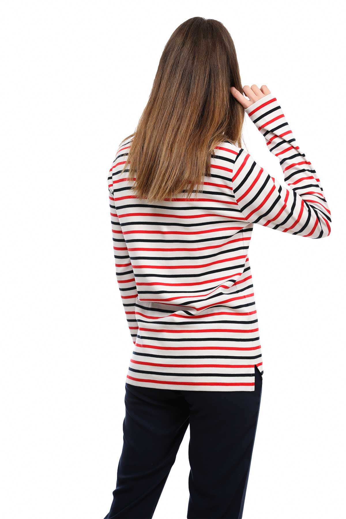 Tru Çizgili Sweatshirt-Libas Trendy Fashion Store