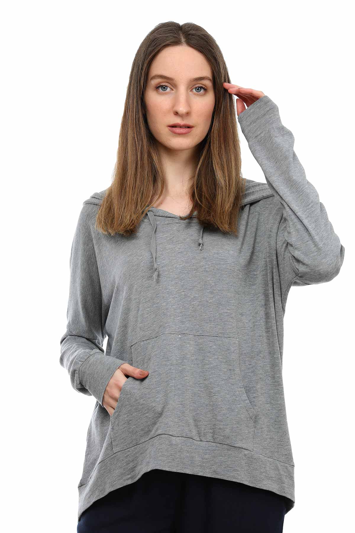 Tru Kapüşonlu Sweatshirt-Libas Trendy Fashion Store