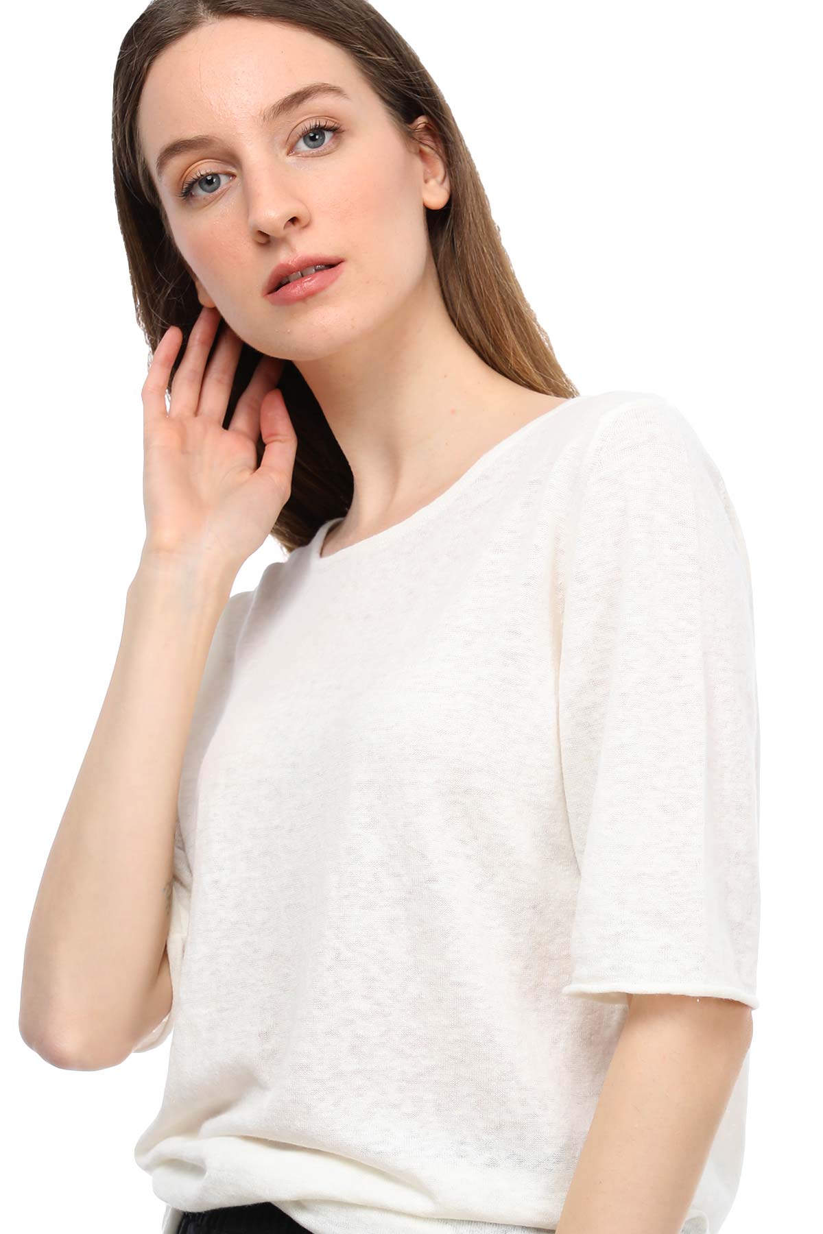 Tru Bisiklet Yaka Triko-Libas Trendy Fashion Store