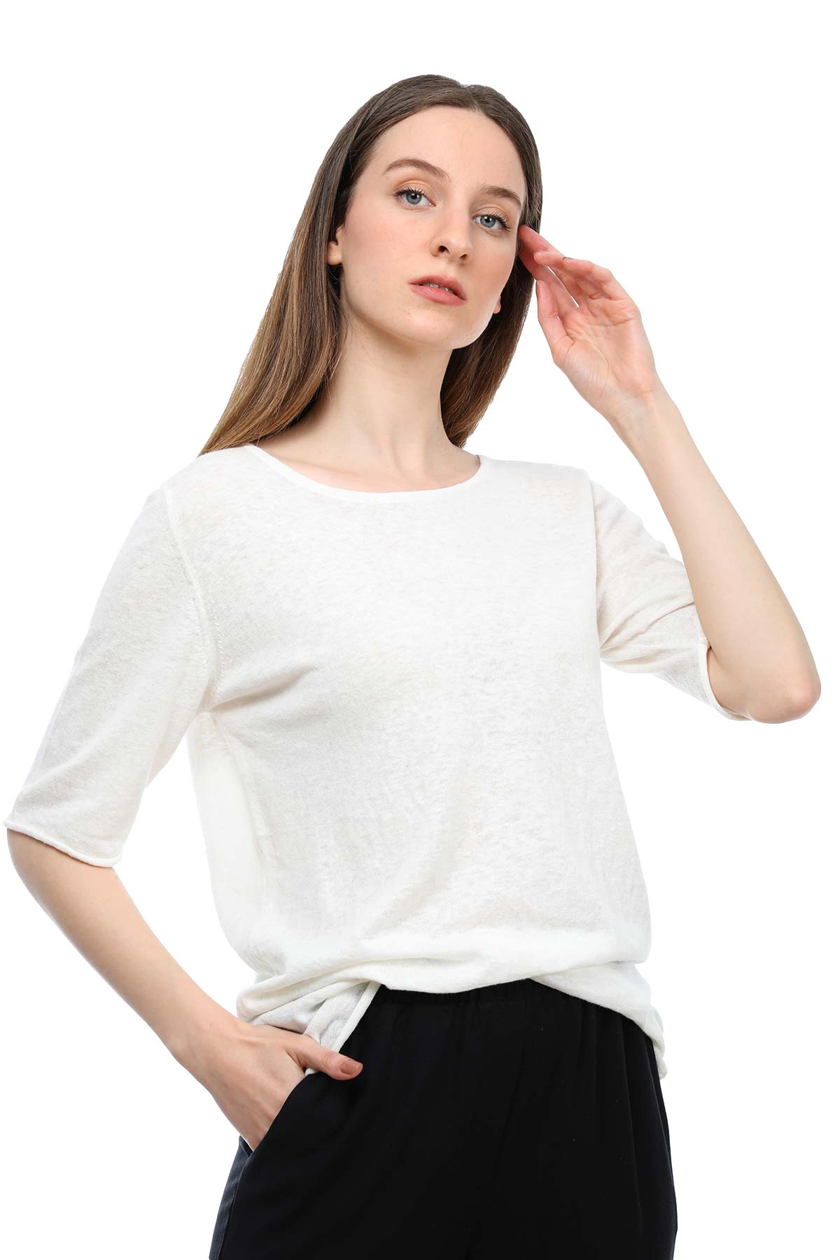 Tru Bisiklet Yaka Triko-Libas Trendy Fashion Store